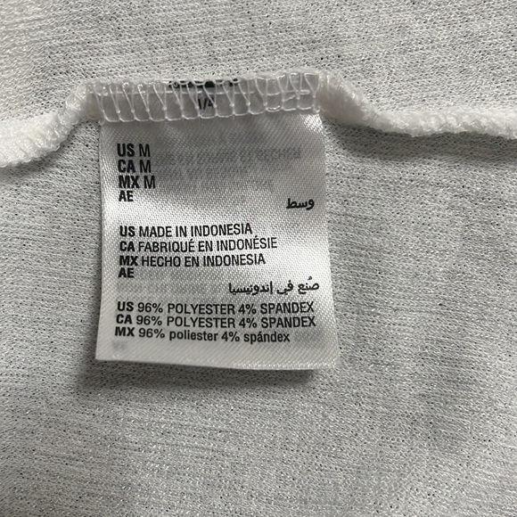 Alfani Off White Gathered Clinched Front Scoop Neck Top Sz M - Picture 7 of 8